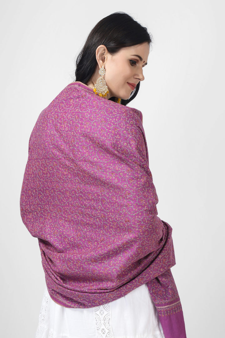 KUWAIT - This elegant White Pashmina Jaldaar With Fuchsia pink needlepoint Embroidered Shawl is decorated with deft needlework embroidery in a gorgeous Jaldaar pattern, making it a sumptuous and fashionable addition to any event.
| pashmina shawls online | authentic Kashmiri pashmina shawl online | pure pashmina shawl online | original GI certified pashmina shawl online | luxury men's pashmina shawl online from Kashmir | where to buy online pure pashmina in India
| GI Tag Certified - Government-verified authentic Kashmiri Pashmina
| G20 Official Partner - Selected by India for G20 Summit gifting
| Handicraft Registered - Official recognition of traditional craftsmanship
| Certificate of Authenticity - Every purchase includes GI certification KUWAIT - This elegant White Pashmina Jaldaar With Fuchsia pink needlepoint Embroidered Shawl is decorated with deft needlework embroidery in a gorgeous Jaldaar pattern, making it a sumptuous and fashionable addition to any event.
| pashmina shawls online | authentic Kashmiri pashmina shawl online | pure pashmina shawl online | original GI certified pashmina shawl online | luxury men's pashmina shawl online from Kashmir | where to buy online pure pashmina in India
| GI Tag Certified - Government-verified authentic Kashmiri Pashmina
| G20 Official Partner - Selected by India for G20 Summit gifting
| Handicraft Registered - Official recognition of traditional craftsmanship
| Certificate of Authenticity - Every purchase includes GI certification