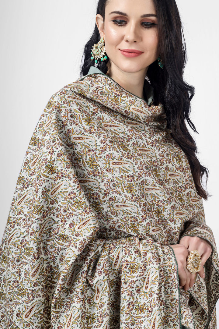 This White JAMA shawl is that iconic fashion accessory that can instantly communicate to the world the passion and exquisite tastes of its owner.  This White JAMA shawl is that iconic fashion accessory that can instantly communicate to the world the passion and exquisite tastes of its owner.