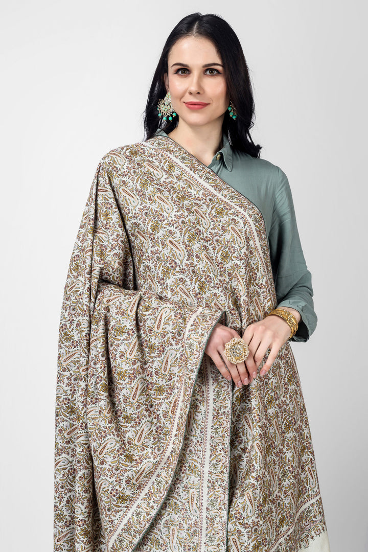This White JAMA shawl is that iconic fashion accessory that can instantly communicate to the world the passion and exquisite tastes of its owner.  This White JAMA shawl is that iconic fashion accessory that can instantly communicate to the world the passion and exquisite tastes of its owner.