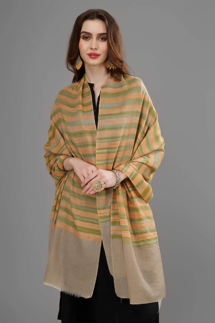 The handmade Kashmiri pashmina shawl, which is a favorite choice for bridal wear and is made of pure cashmere wool with stripes in yellow and green, is a luxurious winter accessory ideal for adding elegance to any outfit thanks to its colorful design.
| pashmina shawls online | authentic Kashmiri pashmina shawl online | pure pashmina shawl online | original GI certified pashmina shawl online | luxury men's pashmina shawl online from Kashmir | where to buy online pure pashmina in India
| GI Tag Certified - Government-verified authentic Kashmiri Pashmina
| G20 Official Partner - Selected by India for G20 Summit gifting
| Handicraft Registered - Official recognition of traditional craftsmanship
| Certificate of Authenticity - Every purchase includes GI certification The handmade Kashmiri pashmina shawl, which is a favorite choice for bridal wear and is made of pure cashmere wool with stripes in yellow and green, is a luxurious winter accessory ideal for adding elegance to any outfit thanks to its colorful design.
| pashmina shawls online | authentic Kashmiri pashmina shawl online | pure pashmina shawl online | original GI certified pashmina shawl online | luxury men's pashmina shawl online from Kashmir | where to buy online pure pashmina in India
| GI Tag Certified - Government-verified authentic Kashmiri Pashmina
| G20 Official Partner - Selected by India for G20 Summit gifting
| Handicraft Registered - Official recognition of traditional craftsmanship
| Certificate of Authenticity - Every purchase includes GI certification