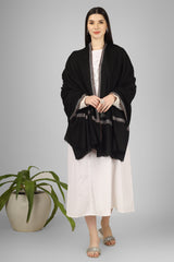 Black Amrose Pashmina Hashidaar Shawl