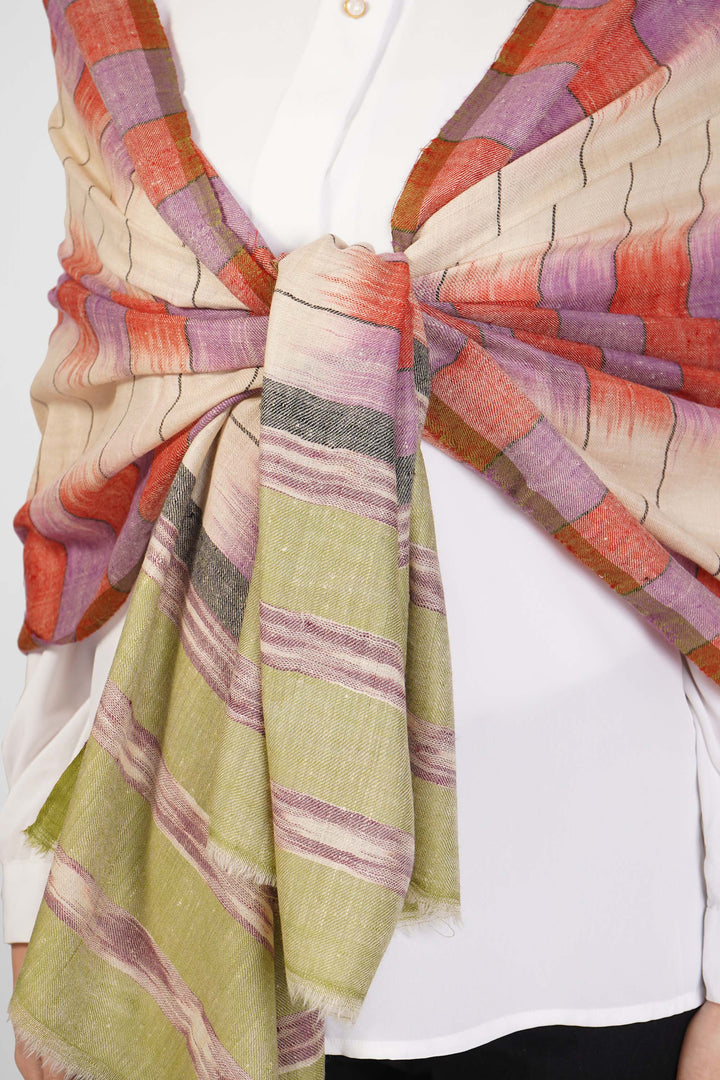 Intricate Ikkat Patterns in Contemporary Pashmina Stoles Online
Make a striking impression with our Red White Green Designer Ikkat Pashmina Stole.
    
      | pashmina shawls online | authentic Kashmiri pashmina shawl online | pure pashmina shawl online | original GI certified pashmina shawl online | luxury men's pashmina shawl online from Kashmir | where to buy online pure pashmina in India
    
    | GI Tag Certified - Government-verified authentic Kashmiri Pashmina
    | G20 Official Partner - Selected by India for G20 Summit gifting
    | Handicraft Registered - Official recognition of traditional craftsmanship
    | Certificate of Authenticity - Every purchase includes GI certification