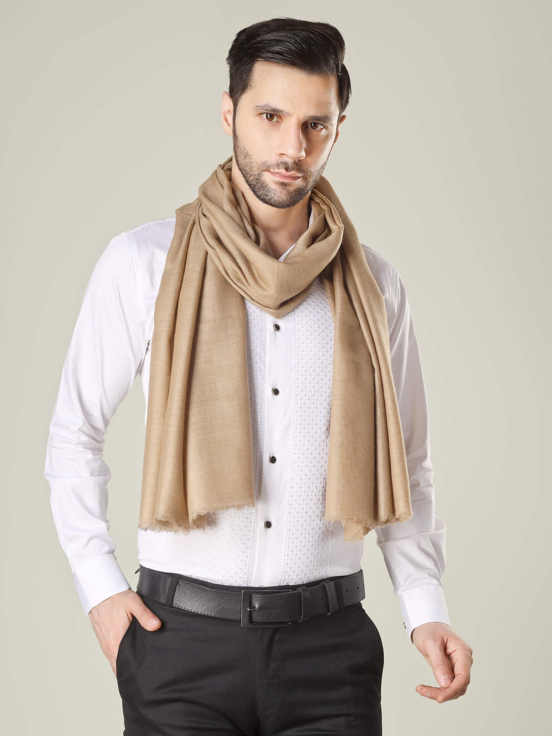 premium pashmina online in India, this brown stole is a timeless wardrobe investment—luxurious, versatile, and easy to style from day to night.
