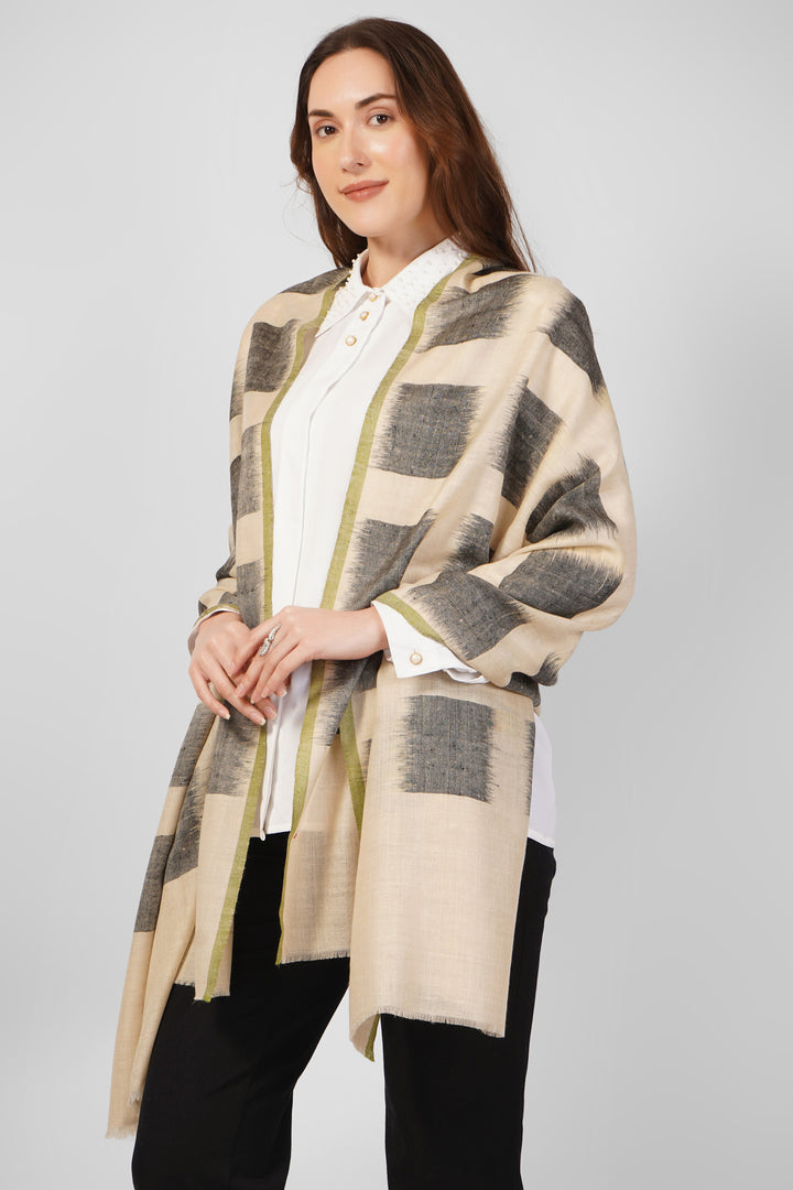 Exclusive Personalized Pashmina Stoles Online – Artistic Modern Brushstroke Design
  Make an modern statement with this custom designer pashmina stole, handwoven in Kashmir from pure, feather-light pashmina wool.
    
      | pashmina shawls online | authentic Kashmiri pashmina shawl online | pure pashmina shawl online | original GI certified pashmina shawl online | luxury men's pashmina shawl online from Kashmir | where to buy online pure pashmina in India
    
    | GI Tag Certified - Government-verified authentic Kashmiri Pashmina
    | G20 Official Partner - Selected by India for G20 Summit gifting
    | Handicraft Registered - Official recognition of traditional craftsmanship
    | Certificate of Authenticity - Every purchase includes GI certification