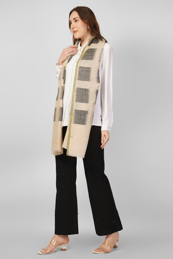 Exclusive Personalized Pashmina Stoles Online – Artistic Modern Brushstroke Design
  Make an modern statement with this custom designer pashmina stole, handwoven in Kashmir from pure, feather-light pashmina wool.
    
      | pashmina shawls online | authentic Kashmiri pashmina shawl online | pure pashmina shawl online | original GI certified pashmina shawl online | luxury men's pashmina shawl online from Kashmir | where to buy online pure pashmina in India
    
    | GI Tag Certified - Government-verified authentic Kashmiri Pashmina
    | G20 Official Partner - Selected by India for G20 Summit gifting
    | Handicraft Registered - Official recognition of traditional craftsmanship
    | Certificate of Authenticity - Every purchase includes GI certification