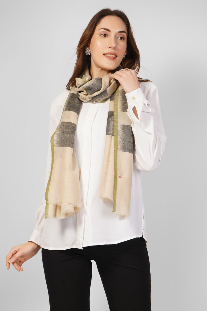 Exclusive Personalized Pashmina Stoles Online – Artistic Modern Brushstroke Design
  Make an modern statement with this custom designer pashmina stole, handwoven in Kashmir from pure, feather-light pashmina wool.
    
      | pashmina shawls online | authentic Kashmiri pashmina shawl online | pure pashmina shawl online | original GI certified pashmina shawl online | luxury men's pashmina shawl online from Kashmir | where to buy online pure pashmina in India
    
    | GI Tag Certified - Government-verified authentic Kashmiri Pashmina
    | G20 Official Partner - Selected by India for G20 Summit gifting
    | Handicraft Registered - Official recognition of traditional craftsmanship
    | Certificate of Authenticity - Every purchase includes GI certification