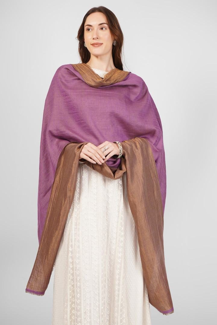 Zari Golden and Mauve Pashmina Reversible Shawl online  – Contemporary Artistry & Luxury
    
      | pashmina shawls online | authentic Kashmiri pashmina shawl online | pure pashmina shawl online | original GI certified pashmina shawl online | luxury men's pashmina shawl online from Kashmir | where to buy online pure pashmina in India
    
    | GI Tag Certified - Government-verified authentic Kashmiri Pashmina
    | G20 Official Partner - Selected by India for G20 Summit gifting
    | Handicraft Registered - Official recognition of traditional craftsmanship
    | Certificate of Authenticity - Every purchase includes GI certification