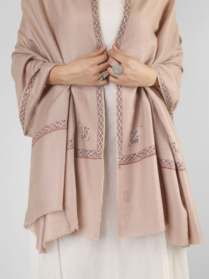 A sophisticated choice for admirers of pashmina shawls in Germany, this blush beige GI pashmina shawl offers export-quality Kashmiri craftsmanship,
    
      | pashmina shawls online | authentic Kashmiri pashmina shawl online | pure pashmina shawl online | original GI certified pashmina shawl online | luxury men's pashmina shawl online from Kashmir | where to buy online pure pashmina in India
    
    | GI Tag Certified - Government-verified authentic Kashmiri Pashmina
    | G20 Official Partner - Selected by India for G20 Summit gifting
    | Handicraft Registered - Official recognition of traditional craftsmanship
    | Certificate of Authenticity - Every purchase includes GI certification