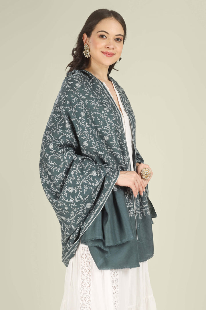 GI Pashmina Charcoal Gray Javeria Jaldaar Embroidery Shawl
    
      | pashmina shawls online | authentic Kashmiri pashmina shawl online | pure pashmina shawl online | original GI certified pashmina shawl online | luxury men's pashmina shawl online from Kashmir | where to buy online pure pashmina in India
    
    | GI Tag Certified - Government-verified authentic Kashmiri Pashmina
    | G20 Official Partner - Selected by India for G20 Summit gifting
    | Handicraft Registered - Official recognition of traditional craftsmanship
    | Certificate of Authenticity - Every purchase includes GI certification
