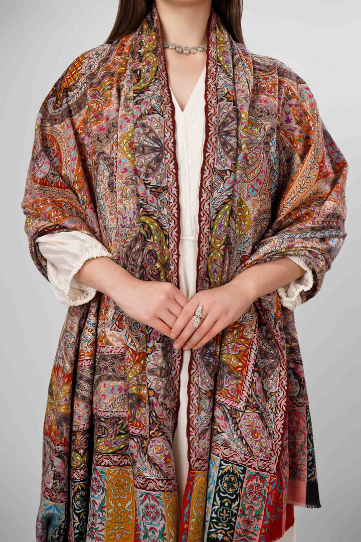 Kalamkari Pashmina Shawls Online – Royal Mariam-uz-Zamani Heritage
 The Pashmina Kalamkari Mariam-uz-Zamani Shawl is a splendid tribute to Kashmiri craftsmanship, blending authentic hand-painted and hand-embroidered kalamkari artistry on the finest pashmina wool
    
      | pashmina shawls online | authentic Kashmiri pashmina shawl online | pure pashmina shawl online | original GI certified pashmina shawl online | luxury men's pashmina shawl online from Kashmir | where to buy online pure pashmina in India
    
    | GI Tag Certified - Government-verified authentic Kashmiri Pashmina
    | G20 Official Partner - Selected by India for G20 Summit gifting
    | Handicraft Registered - Official recognition of traditional craftsmanship
    | Certificate of Authenticity - Every purchase includes GI certification