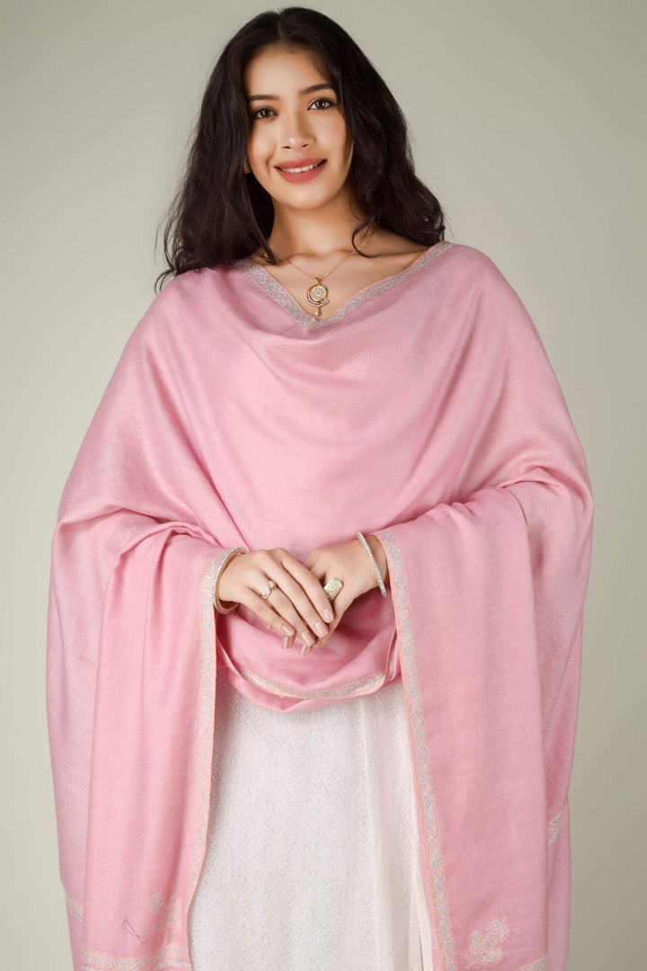 pashmina shawls online, this light pink hashidaar piece blends traditional Kashmiri craftsmanship with a modern, minimal look that never goes out of style
    
      | pashmina shawls online | authentic Kashmiri pashmina shawl online | pure pashmina shawl online | original GI certified pashmina shawl online | luxury men's pashmina shawl online from Kashmir | where to buy online pure pashmina in India
    
    | GI Tag Certified - Government-verified authentic Kashmiri Pashmina
    | G20 Official Partner - Selected by India for G20 Summit gifting
    | Handicraft Registered - Official recognition of traditional craftsmanship
    | Certificate of Authenticity - Every purchase includes GI certification