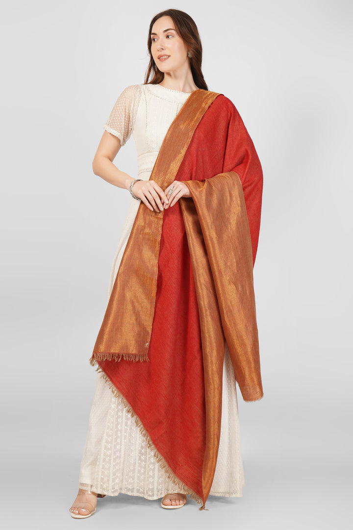 Zari Golden and Red Pashmina Reversible Shawl – Vibrant Dual-Tone Luxury
Bold Sophistication: Reversible Pashmina Crafted with Gold Zari & Rich Red pashmina shawls online
    
      | pashmina shawls online | authentic Kashmiri pashmina shawl online | pure pashmina shawl online | original GI certified pashmina shawl online | luxury men's pashmina shawl online from Kashmir | where to buy online pure pashmina in India
    
    | GI Tag Certified - Government-verified authentic Kashmiri Pashmina
    | G20 Official Partner - Selected by India for G20 Summit gifting
    | Handicraft Registered - Official recognition of traditional craftsmanship
    | Certificate of Authenticity - Every purchase includes GI certification