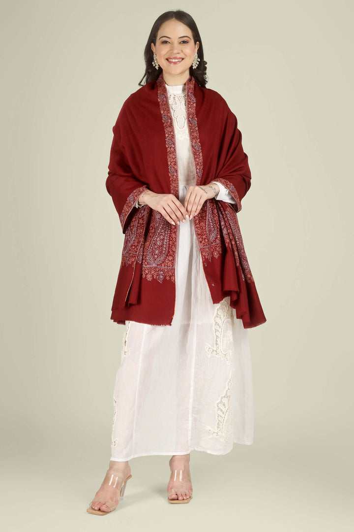 maroon -pashmina-shawl- online -kashmir-kepra
    
      | pashmina shawls online | authentic Kashmiri pashmina shawl online | pure pashmina shawl online | original GI certified pashmina shawl online | luxury men's pashmina shawl online from Kashmir | where to buy online pure pashmina in India
    
    | GI Tag Certified - Government-verified authentic Kashmiri Pashmina
    | G20 Official Partner - Selected by India for G20 Summit gifting
    | Handicraft Registered - Official recognition of traditional craftsmanship
    | Certificate of Authenticity - Every purchase includes GI certification