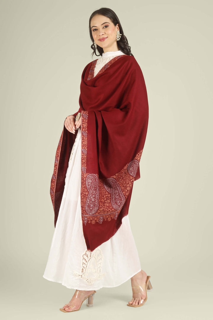 maroon -pashmina-shawl- online -kashmir-kepra
    
      | pashmina shawls online | authentic Kashmiri pashmina shawl online | pure pashmina shawl online | original GI certified pashmina shawl online | luxury men's pashmina shawl online from Kashmir | where to buy online pure pashmina in India
    
    | GI Tag Certified - Government-verified authentic Kashmiri Pashmina
    | G20 Official Partner - Selected by India for G20 Summit gifting
    | Handicraft Registered - Official recognition of traditional craftsmanship
    | Certificate of Authenticity - Every purchase includes GI certification
