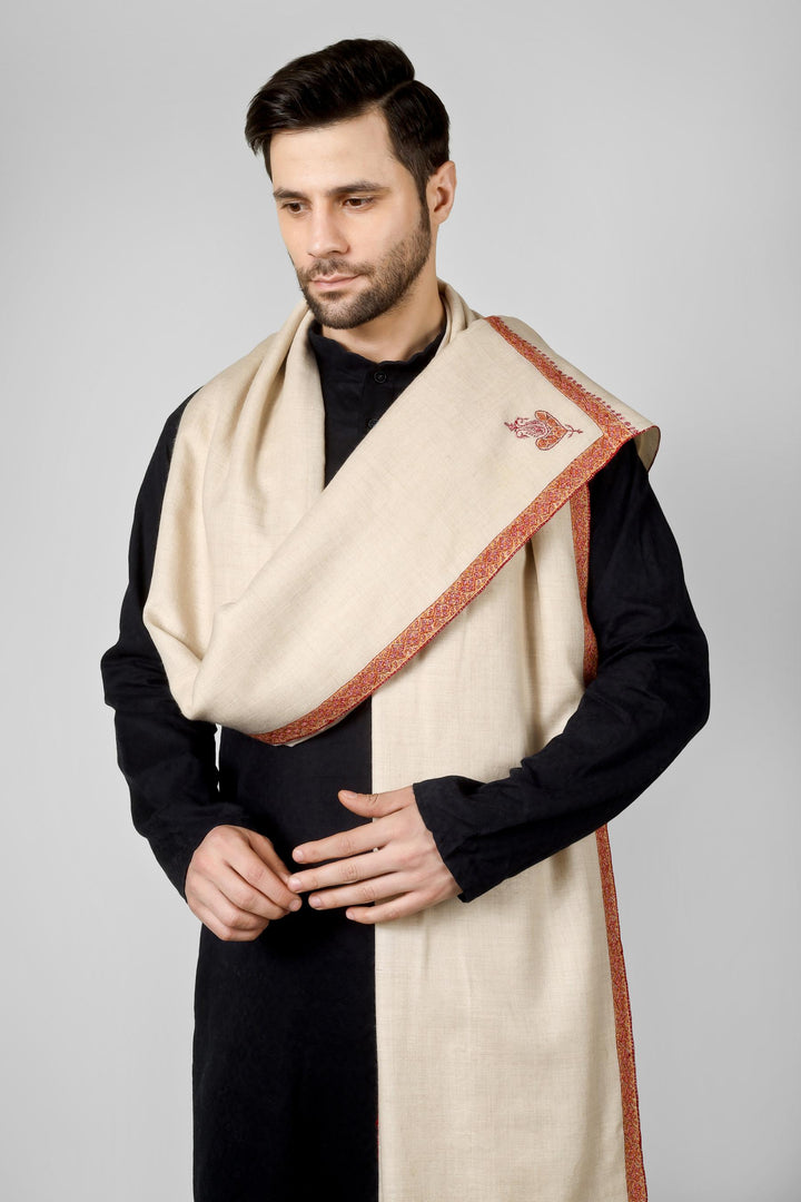 Pashmina Shawl for Men online | White Hashidaar Design in Luxurious Kashmiri Wool
    
      | pashmina shawls online | authentic Kashmiri pashmina shawl online | pure pashmina shawl online | original GI certified pashmina shawl online | luxury men's pashmina shawl online from Kashmir | where to buy online pure pashmina in India
    
    | GI Tag Certified - Government-verified authentic Kashmiri Pashmina
    | G20 Official Partner - Selected by India for G20 Summit gifting
    | Handicraft Registered - Official recognition of traditional craftsmanship
    | Certificate of Authenticity - Every purchase includes GI certification