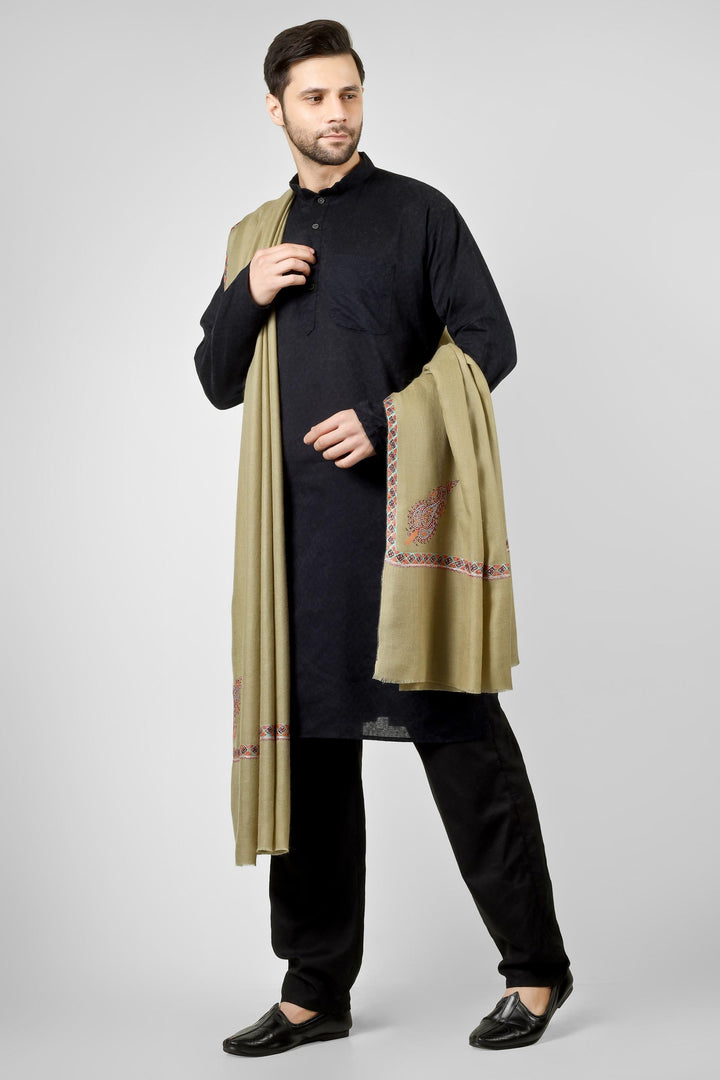 Ideal for gentlemen worldwide seeking luxury men's pashmina shawls in the USA, Canada, UK, Europe and Middle East, this olive green paisley delivers authentic Kashmiri craftsmanship for distinctive style
    
      | pashmina shawls online | authentic Kashmiri pashmina shawl online | pure pashmina shawl online | original GI certified pashmina shawl online | luxury men's pashmina shawl online from Kashmir | where to buy online pure pashmina in India
    
    | GI Tag Certified - Government-verified authentic Kashmiri Pashmina
    | G20 Official Partner - Selected by India for G20 Summit gifting
    | Handicraft Registered - Official recognition of traditional craftsmanship
    | Certificate of Authenticity - Every purchase includes GI certification