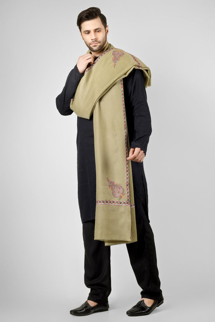 Ideal for gentlemen worldwide seeking luxury men's pashmina shawls in the USA, Canada, UK, Europe and Middle East, this olive green paisley delivers authentic Kashmiri craftsmanship for distinctive style
    
      | pashmina shawls online | authentic Kashmiri pashmina shawl online | pure pashmina shawl online | original GI certified pashmina shawl online | luxury men's pashmina shawl online from Kashmir | where to buy online pure pashmina in India
    
    | GI Tag Certified - Government-verified authentic Kashmiri Pashmina
    | G20 Official Partner - Selected by India for G20 Summit gifting
    | Handicraft Registered - Official recognition of traditional craftsmanship
    | Certificate of Authenticity - Every purchase includes GI certification
