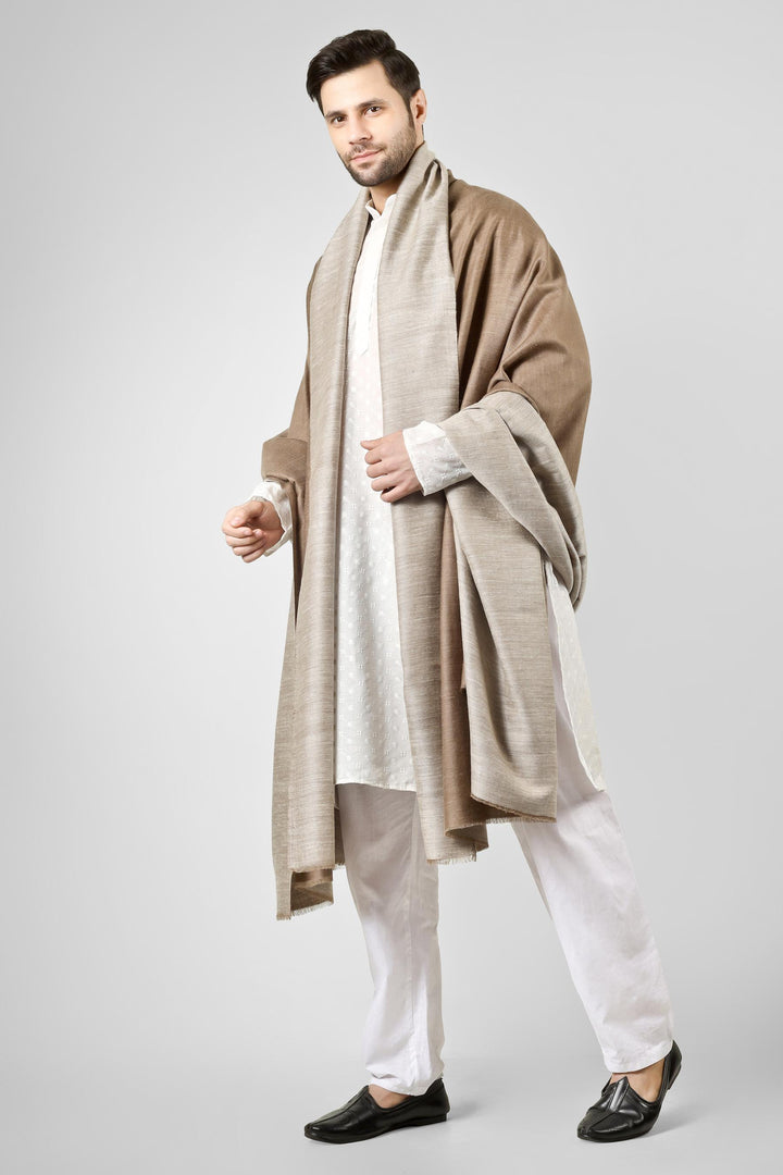 Ideal for gentlemen worldwide seeking luxury men's pashmina shawls in the USA, Canada, UK, Europe and Middle East, this reversible natural pashmina shawl delivers authentic Kashmiri quality for versatile elegance
    
      | pashmina shawls online | authentic Kashmiri pashmina shawl online | pure pashmina shawl online | original GI certified pashmina shawl online | luxury men's pashmina shawl online from Kashmir | where to buy online pure pashmina in India
    
    | GI Tag Certified - Government-verified authentic Kashmiri Pashmina
    | G20 Official Partner - Selected by India for G20 Summit gifting
    | Handicraft Registered - Official recognition of traditional craftsmanship
    | Certificate of Authenticity - Every purchase includes GI certification