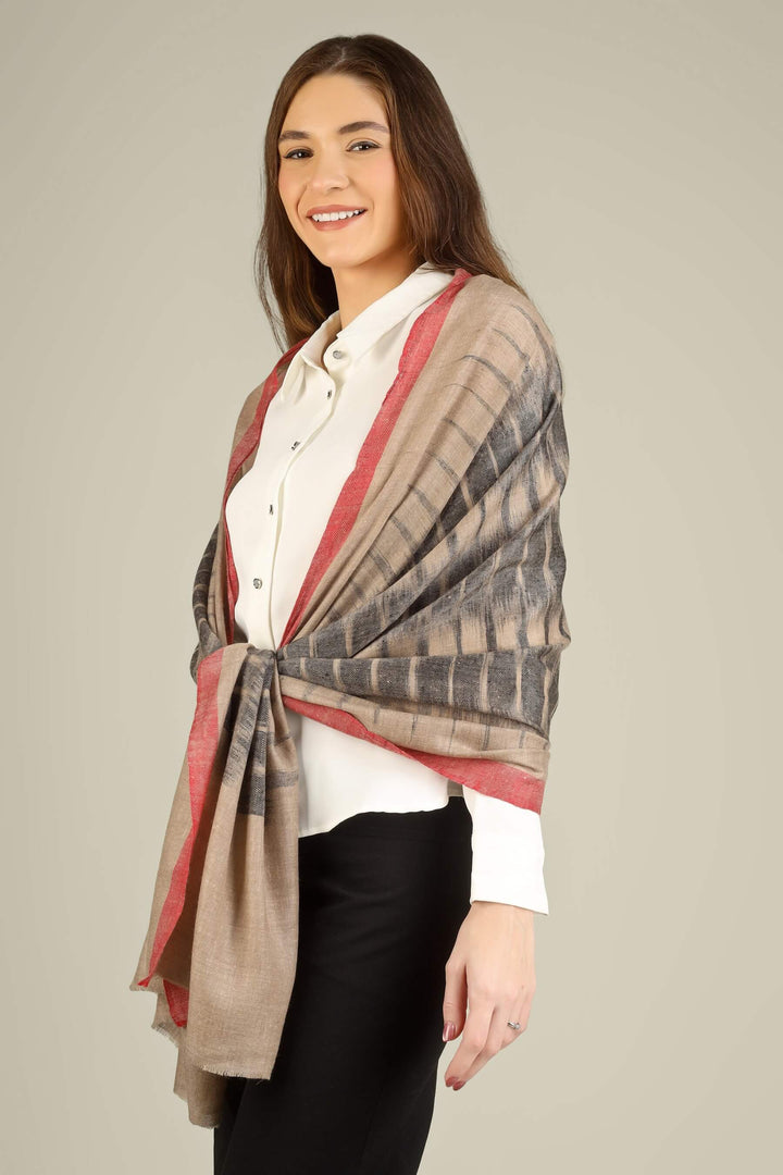 Woven to be featherlight and fluid, this Kashmir pashmina stole can be wrapped, knotted at the waist, or worn open like a shawl—ideal for customers shopping for premium pashmina stoles online in India
    
      | pashmina shawls online | authentic Kashmiri pashmina shawl online | pure pashmina shawl online | original GI certified pashmina shawl online | luxury men's pashmina shawl online from Kashmir | where to buy online pure pashmina in India
    
    | GI Tag Certified - Government-verified authentic Kashmiri Pashmina
    | G20 Official Partner - Selected by India for G20 Summit gifting
    | Handicraft Registered - Official recognition of traditional craftsmanship
    | Certificate of Authenticity - Every purchase includes GI certification