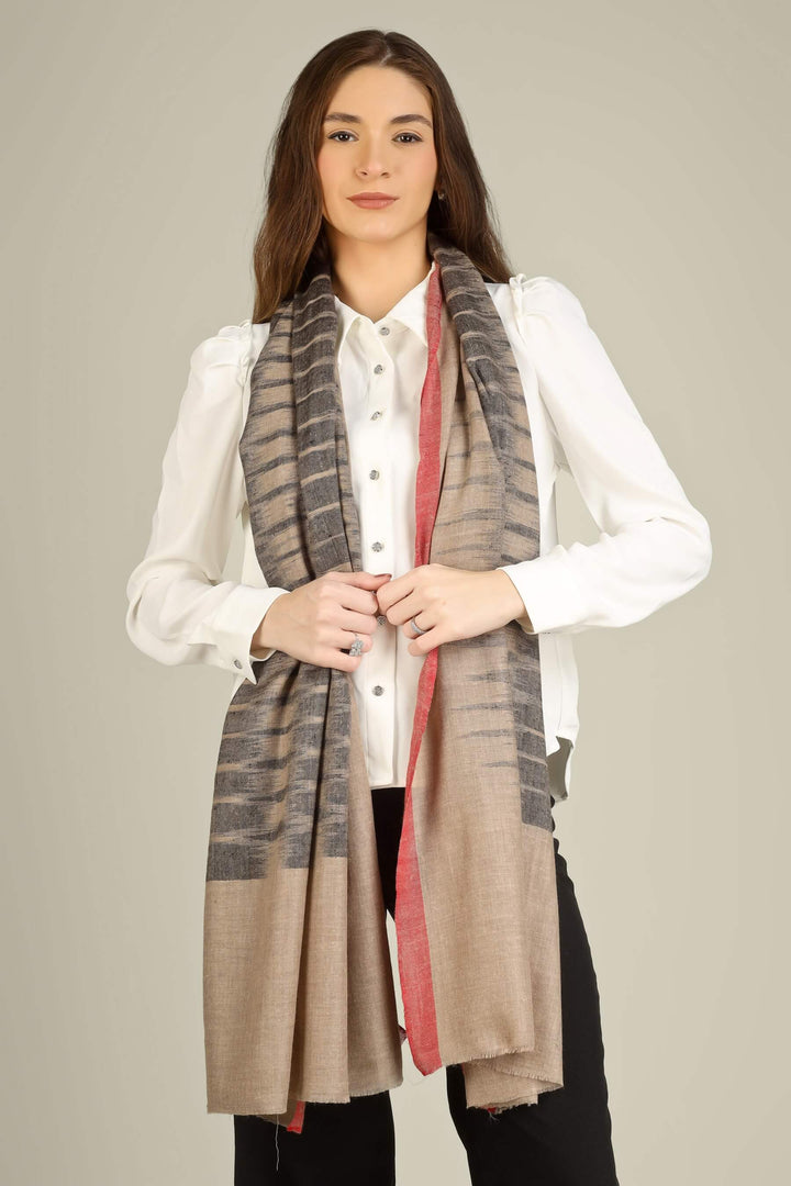 Woven to be featherlight and fluid, this Kashmir pashmina stole can be wrapped, knotted at the waist, or worn open like a shawl—ideal for customers shopping for premium pashmina stoles online in India
    
      | pashmina shawls online | authentic Kashmiri pashmina shawl online | pure pashmina shawl online | original GI certified pashmina shawl online | luxury men's pashmina shawl online from Kashmir | where to buy online pure pashmina in India
    
    | GI Tag Certified - Government-verified authentic Kashmiri Pashmina
    | G20 Official Partner - Selected by India for G20 Summit gifting
    | Handicraft Registered - Official recognition of traditional craftsmanship
    | Certificate of Authenticity - Every purchase includes GI certification