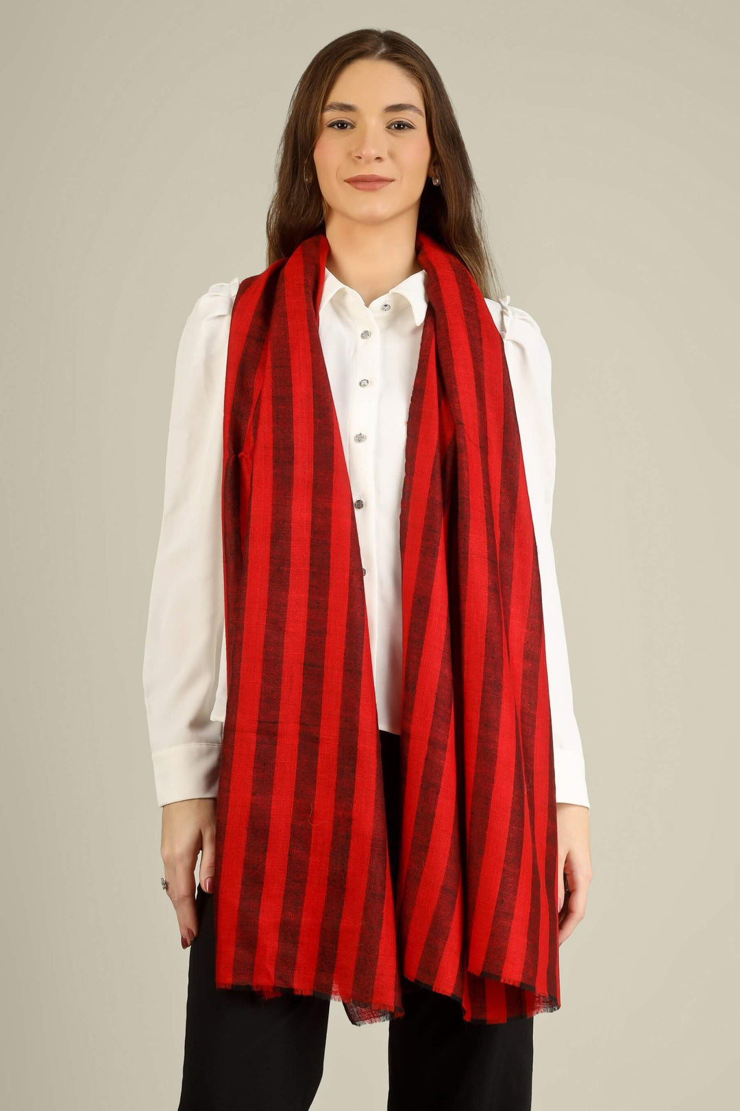 pure cashmere pashmina online in London and across the UK, this red stole adds instant drama to monochrome outfits while remaining timeless enough to stay in your wardrobe for years
