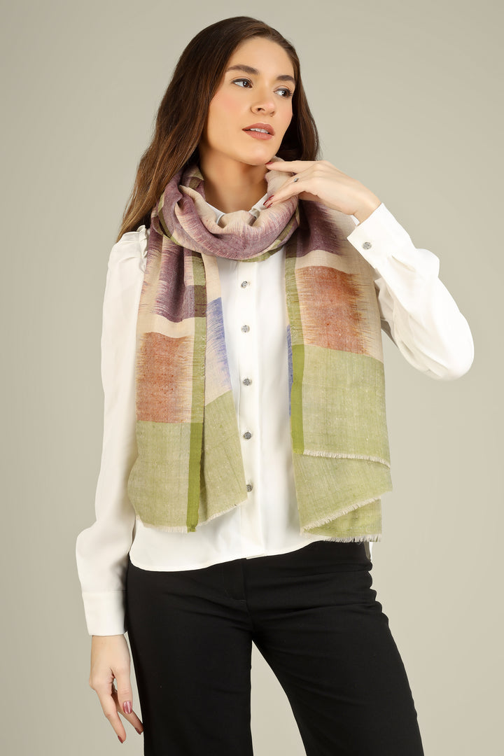 pashmina stole features soft mauve and blush blocks on a warm ivory base, arranged in wide, painterly vertical panels that flatter every skin tone
    
      | pashmina shawls online | authentic Kashmiri pashmina shawl online | pure pashmina shawl online | original GI certified pashmina shawl online | luxury men's pashmina shawl online from Kashmir | where to buy online pure pashmina in India
    
    | GI Tag Certified - Government-verified authentic Kashmiri Pashmina
    | G20 Official Partner - Selected by India for G20 Summit gifting
    | Handicraft Registered - Official recognition of traditional craftsmanship
    | Certificate of Authenticity - Every purchase includes GI certification