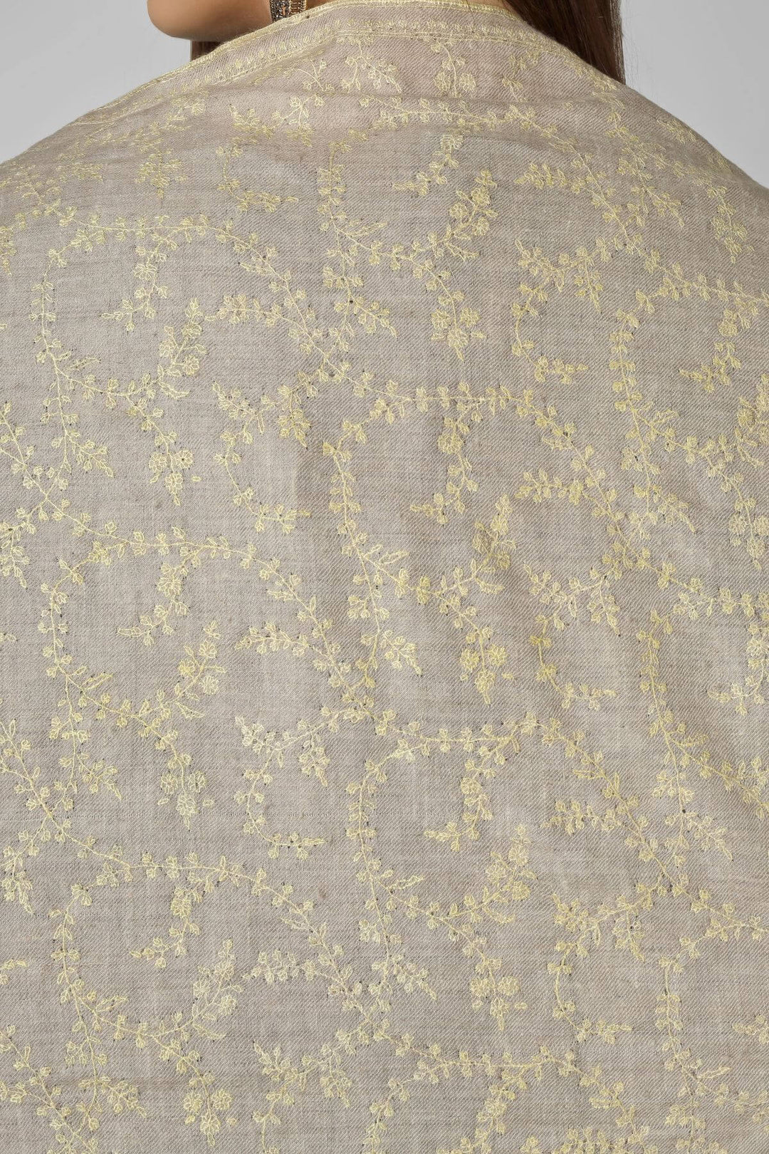 Natural Mahira Jaldaar GI Pashmina Shawl