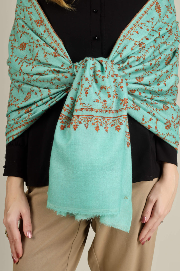 this GI pashmina green needle work stole brings the soul of Kashmiri craftsmanship to cities from New York and Los Angeles to Chicago, Houston, and Toronto
    
      | pashmina shawls online | authentic Kashmiri pashmina shawl online | pure pashmina shawl online | original GI certified pashmina shawl online | luxury men's pashmina shawl online from Kashmir | where to buy online pure pashmina in India
    
    | GI Tag Certified - Government-verified authentic Kashmiri Pashmina
    | G20 Official Partner - Selected by India for G20 Summit gifting
    | Handicraft Registered - Official recognition of traditional craftsmanship
    | Certificate of Authenticity - Every purchase includes GI certification