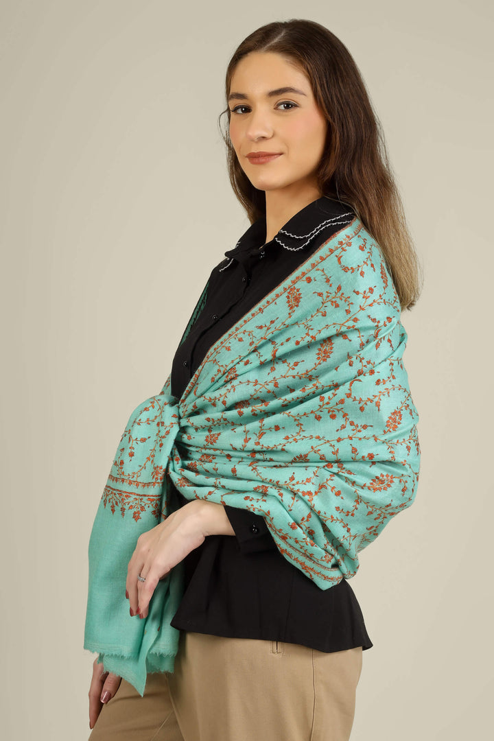 this GI pashmina green needle work stole brings the soul of Kashmiri craftsmanship to cities from New York and Los Angeles to Chicago, Houston, and Toronto
    
      | pashmina shawls online | authentic Kashmiri pashmina shawl online | pure pashmina shawl online | original GI certified pashmina shawl online | luxury men's pashmina shawl online from Kashmir | where to buy online pure pashmina in India
    
    | GI Tag Certified - Government-verified authentic Kashmiri Pashmina
    | G20 Official Partner - Selected by India for G20 Summit gifting
    | Handicraft Registered - Official recognition of traditional craftsmanship
    | Certificate of Authenticity - Every purchase includes GI certification