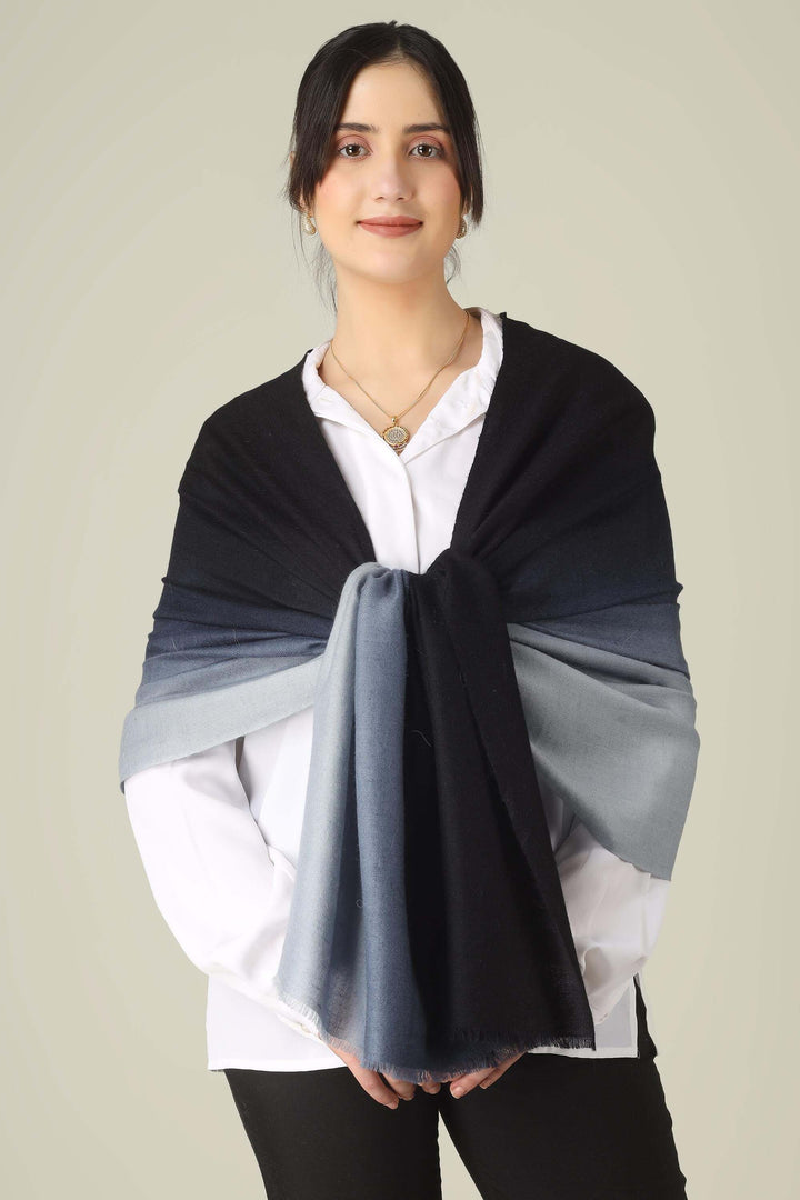 Ideal for customers searching for pashmina online, this black and grey ombre stole is a smart choice for boardrooms and business trips from India to Germany.
    
      | pashmina shawls online | authentic Kashmiri pashmina shawl online | pure pashmina shawl online | original GI certified pashmina shawl online | luxury men's pashmina shawl online from Kashmir | where to buy online pure pashmina in India
    
    | GI Tag Certified - Government-verified authentic Kashmiri Pashmina
    | G20 Official Partner - Selected by India for G20 Summit gifting
    | Handicraft Registered - Official recognition of traditional craftsmanship
    | Certificate of Authenticity - Every purchase includes GI certification