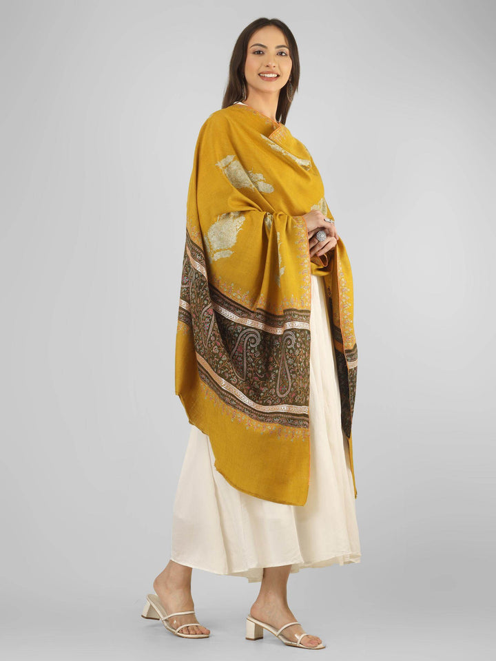 A luxurious option for admirers of pashmina shawls in Italy, this palledaar shawl with big paisley booti detailing brings authentic Kashmiri craftsmanship
    
      | pashmina shawls online | authentic Kashmiri pashmina shawl online | pure pashmina shawl online | original GI certified pashmina shawl online | luxury men's pashmina shawl online from Kashmir | where to buy online pure pashmina in India
    
    | GI Tag Certified - Government-verified authentic Kashmiri Pashmina
    | G20 Official Partner - Selected by India for G20 Summit gifting
    | Handicraft Registered - Official recognition of traditional craftsmanship
    | Certificate of Authenticity - Every purchase includes GI certification