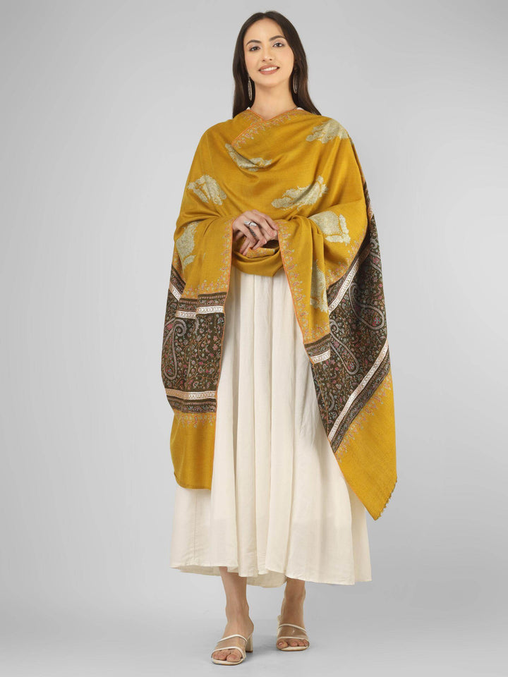 A luxurious option for admirers of pashmina shawls in Italy, this palledaar shawl with big paisley booti detailing brings authentic Kashmiri craftsmanship
    
      | pashmina shawls online | authentic Kashmiri pashmina shawl online | pure pashmina shawl online | original GI certified pashmina shawl online | luxury men's pashmina shawl online from Kashmir | where to buy online pure pashmina in India
    
    | GI Tag Certified - Government-verified authentic Kashmiri Pashmina
    | G20 Official Partner - Selected by India for G20 Summit gifting
    | Handicraft Registered - Official recognition of traditional craftsmanship
    | Certificate of Authenticity - Every purchase includes GI certification
