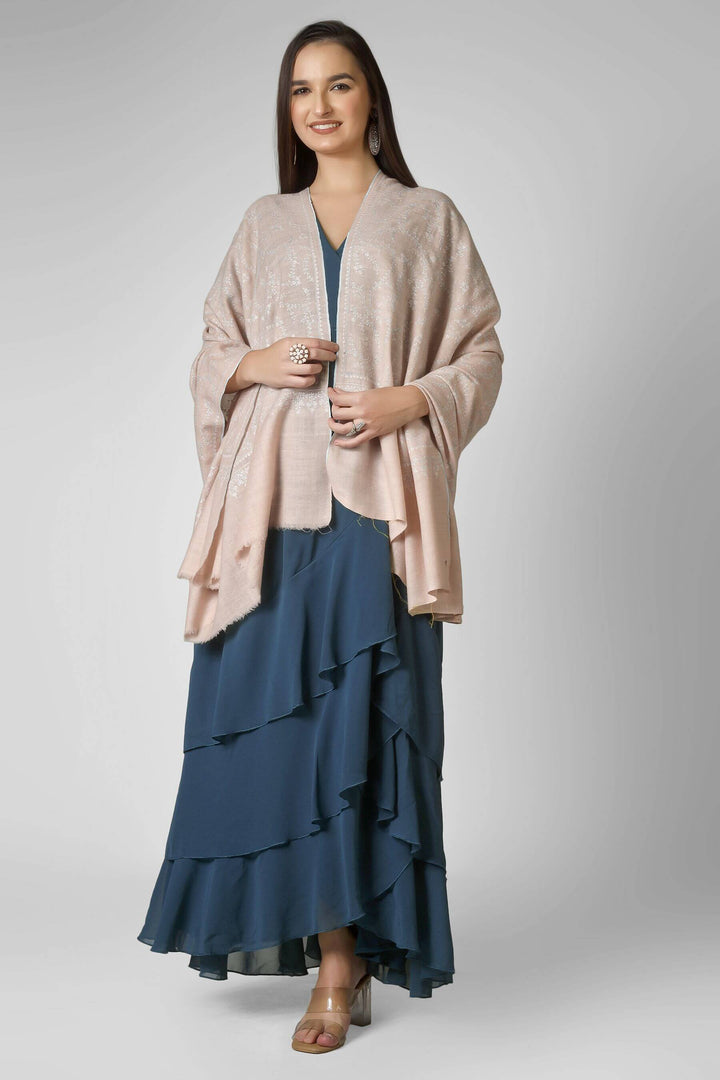 Blush Pink Arisha pashmina Jaldaar Shawl
    
      | pashmina shawls online | authentic Kashmiri pashmina shawl online | pure pashmina shawl online | original GI certified pashmina shawl online | luxury men's pashmina shawl online from Kashmir | where to buy online pure pashmina in India
    
    | GI Tag Certified - Government-verified authentic Kashmiri Pashmina
    | G20 Official Partner - Selected by India for G20 Summit gifting
    | Handicraft Registered - Official recognition of traditional craftsmanship
    | Certificate of Authenticity - Every purchase includes GI certification