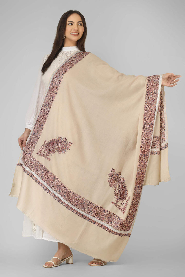 A graceful option for admirers of pashmina shawls in Spain, this handcrafted border shawl brings authentic Kashmiri craftsmanship
    
      | pashmina shawls online | authentic Kashmiri pashmina shawl online | pure pashmina shawl online | original GI certified pashmina shawl online | luxury men's pashmina shawl online from Kashmir | where to buy online pure pashmina in India
    
    | GI Tag Certified - Government-verified authentic Kashmiri Pashmina
    | G20 Official Partner - Selected by India for G20 Summit gifting
    | Handicraft Registered - Official recognition of traditional craftsmanship
    | Certificate of Authenticity - Every purchase includes GI certification