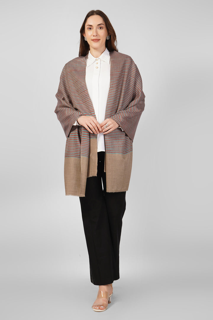 Classic Striped Pashmina Stoles Online – Handwoven Minimalist Luxury
Bring understated sophistication to your wardrobe with this artisan pashmina stole, handloomed in Kashmir from ultra-soft, pure pashmina wool
    
      | pashmina shawls online | authentic Kashmiri pashmina shawl online | pure pashmina shawl online | original GI certified pashmina shawl online | luxury men's pashmina shawl online from Kashmir | where to buy online pure pashmina in India
    
    | GI Tag Certified - Government-verified authentic Kashmiri Pashmina
    | G20 Official Partner - Selected by India for G20 Summit gifting
    | Handicraft Registered - Official recognition of traditional craftsmanship
    | Certificate of Authenticity - Every purchase includes GI certification