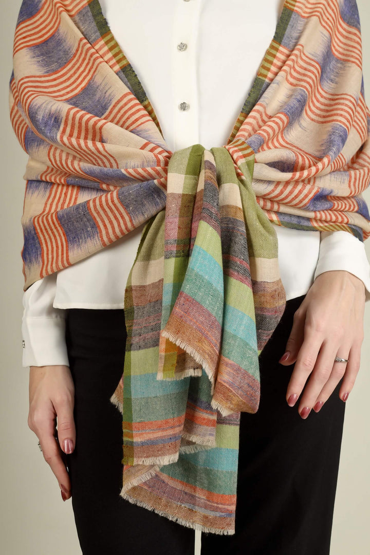 Spun from fine Kashmiri cashmere pashmina, this stole feels featherlight on the shoulders yet offers gentle warmth for travel, evenings out, and long workdays.
    
      | pashmina shawls online | authentic Kashmiri pashmina shawl online | pure pashmina shawl online | original GI certified pashmina shawl online | luxury men's pashmina shawl online from Kashmir | where to buy online pure pashmina in India
    
    | GI Tag Certified - Government-verified authentic Kashmiri Pashmina
    | G20 Official Partner - Selected by India for G20 Summit gifting
    | Handicraft Registered - Official recognition of traditional craftsmanship
    | Certificate of Authenticity - Every purchase includes GI certification