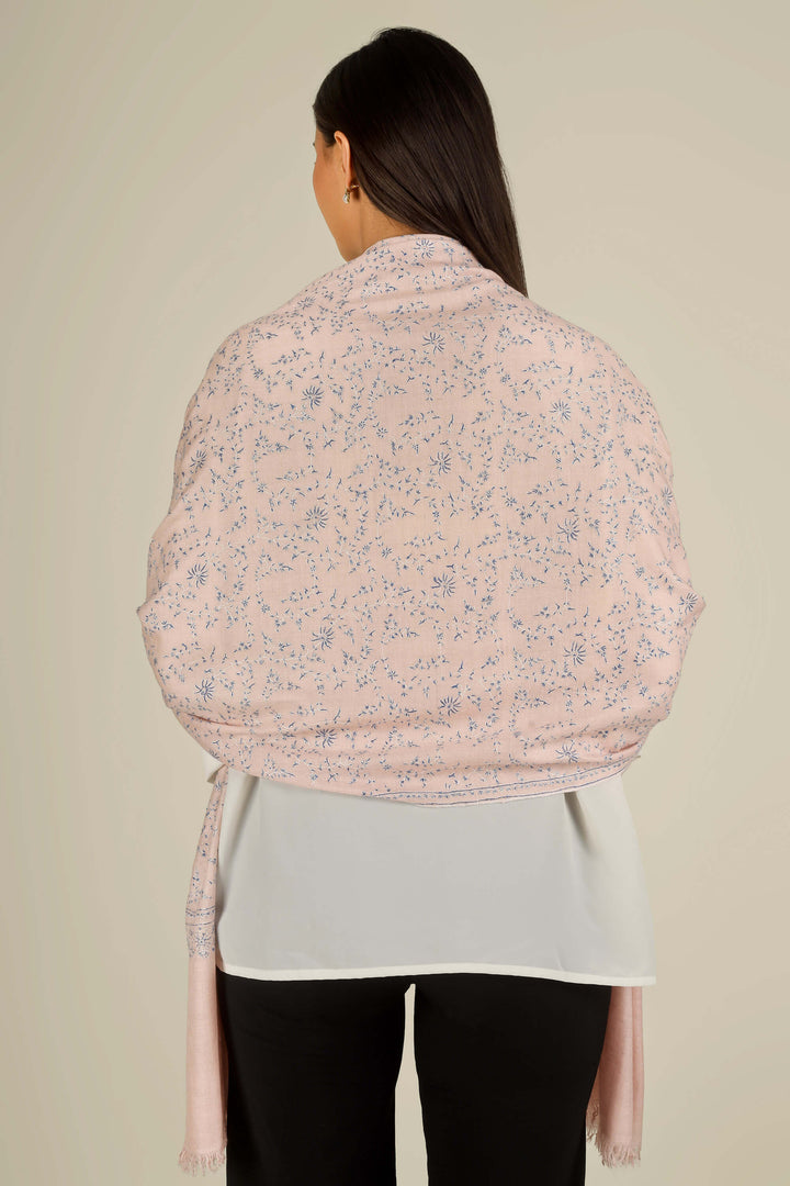 Pink Kashmiri pure pashmina embroidered stole by Kepra, draped on smiling model over white shirt and black trousers, front view
    
      | pashmina shawls online | authentic Kashmiri pashmina shawl online | pure pashmina shawl online | original GI certified pashmina shawl online | luxury men's pashmina shawl online from Kashmir | where to buy online pure pashmina in India
    
    | GI Tag Certified - Government-verified authentic Kashmiri Pashmina
    | G20 Official Partner - Selected by India for G20 Summit gifting
    | Handicraft Registered - Official recognition of traditional craftsmanship
    | Certificate of Authenticity - Every purchase includes GI certification