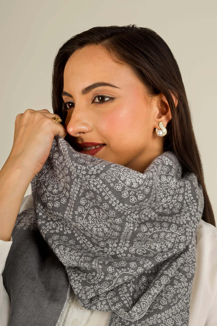GI Grey Burcin Kashmiri Pure Pashmina Embroidered Stole
    
      | pashmina shawls online | authentic Kashmiri pashmina shawl online | pure pashmina shawl online | original GI certified pashmina shawl online | luxury men's pashmina shawl online from Kashmir | where to buy online pure pashmina in India
    
    | GI Tag Certified - Government-verified authentic Kashmiri Pashmina
    | G20 Official Partner - Selected by India for G20 Summit gifting
    | Handicraft Registered - Official recognition of traditional craftsmanship
    | Certificate of Authenticity - Every purchase includes GI certification