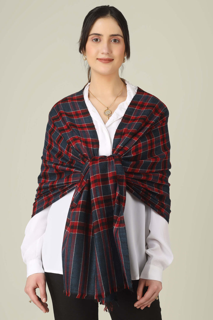 Red & Navy Check Ghazala Pure Pashmina Stole
    
      | pashmina shawls online | authentic Kashmiri pashmina shawl online | pure pashmina shawl online | original GI certified pashmina shawl online | luxury men's pashmina shawl online from Kashmir | where to buy online pure pashmina in India
    
    | GI Tag Certified - Government-verified authentic Kashmiri Pashmina
    | G20 Official Partner - Selected by India for G20 Summit gifting
    | Handicraft Registered - Official recognition of traditional craftsmanship
    | Certificate of Authenticity - Every purchase includes GI certification