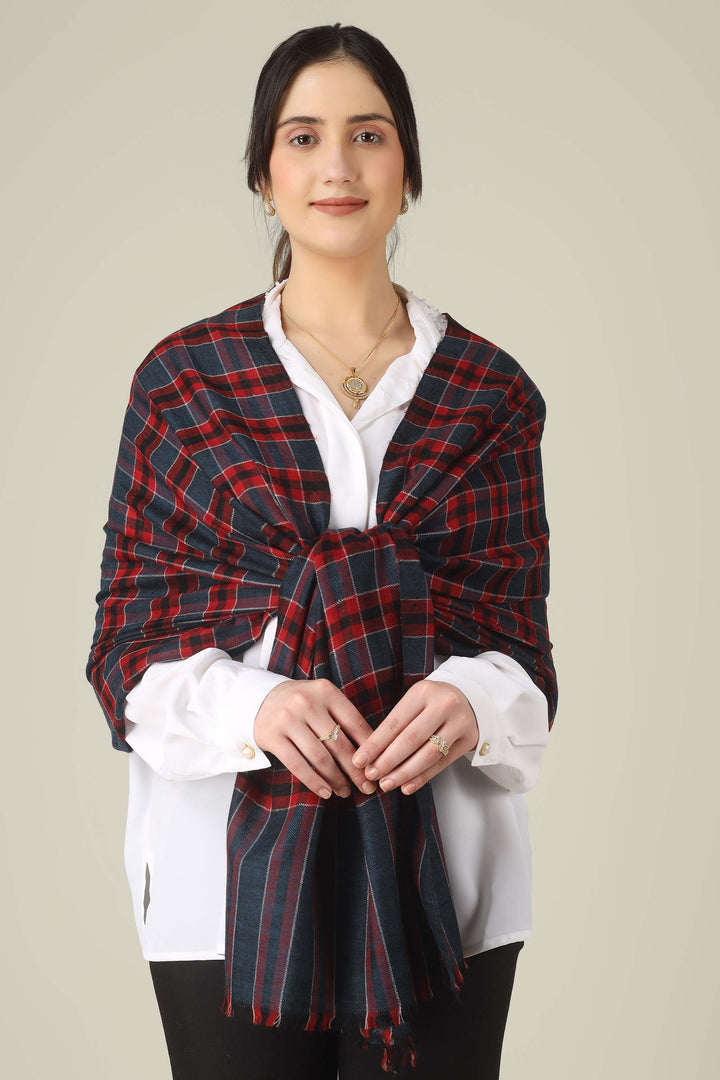 Red & Navy Check Ghazala Pure Pashmina Stole
    
      | pashmina shawls online | authentic Kashmiri pashmina shawl online | pure pashmina shawl online | original GI certified pashmina shawl online | luxury men's pashmina shawl online from Kashmir | where to buy online pure pashmina in India
    
    | GI Tag Certified - Government-verified authentic Kashmiri Pashmina
    | G20 Official Partner - Selected by India for G20 Summit gifting
    | Handicraft Registered - Official recognition of traditional craftsmanship
    | Certificate of Authenticity - Every purchase includes GI certification