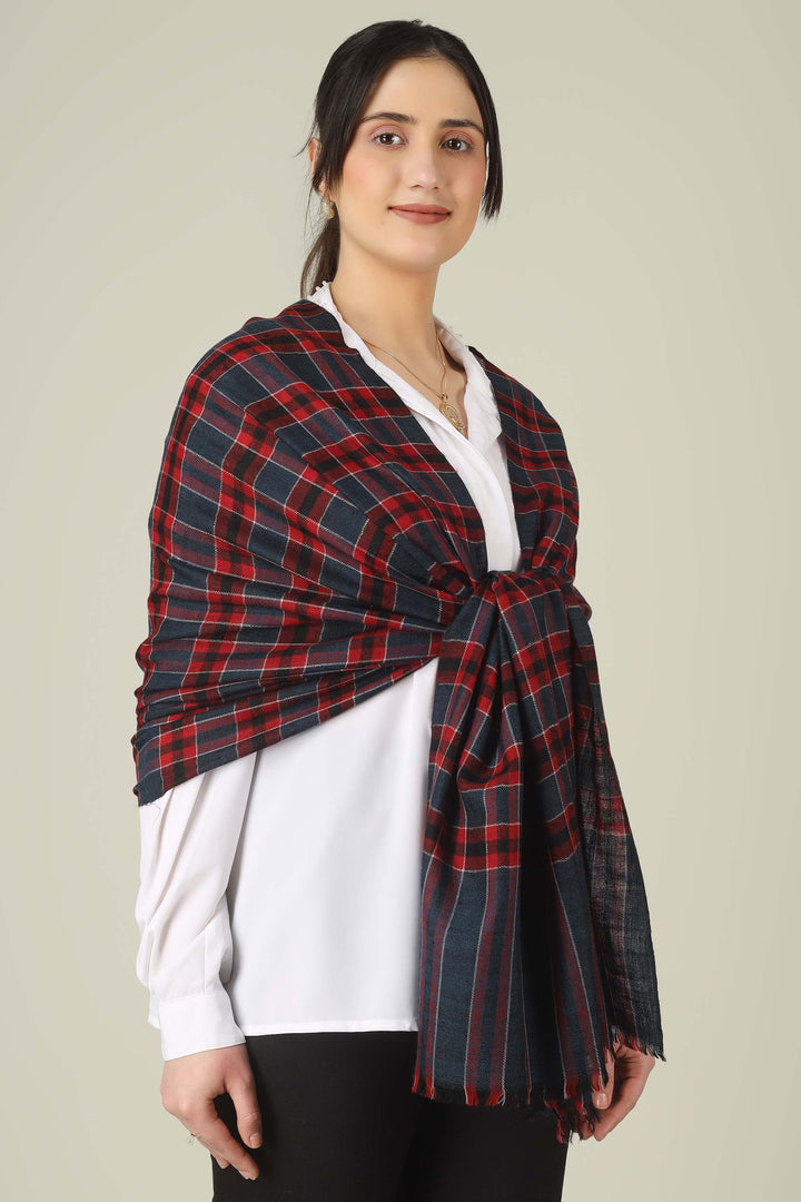 Red & Navy Check Ghazala Pure Pashmina Stole
    
      | pashmina shawls online | authentic Kashmiri pashmina shawl online | pure pashmina shawl online | original GI certified pashmina shawl online | luxury men's pashmina shawl online from Kashmir | where to buy online pure pashmina in India
    
    | GI Tag Certified - Government-verified authentic Kashmiri Pashmina
    | G20 Official Partner - Selected by India for G20 Summit gifting
    | Handicraft Registered - Official recognition of traditional craftsmanship
    | Certificate of Authenticity - Every purchase includes GI certification