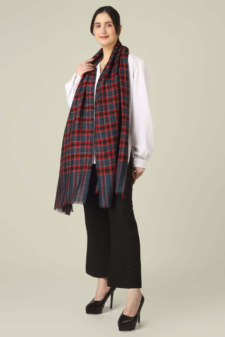 Red & Navy Check Ghazala Pure Pashmina Stole
    
      | pashmina shawls online | authentic Kashmiri pashmina shawl online | pure pashmina shawl online | original GI certified pashmina shawl online | luxury men's pashmina shawl online from Kashmir | where to buy online pure pashmina in India
    
    | GI Tag Certified - Government-verified authentic Kashmiri Pashmina
    | G20 Official Partner - Selected by India for G20 Summit gifting
    | Handicraft Registered - Official recognition of traditional craftsmanship
    | Certificate of Authenticity - Every purchase includes GI certification