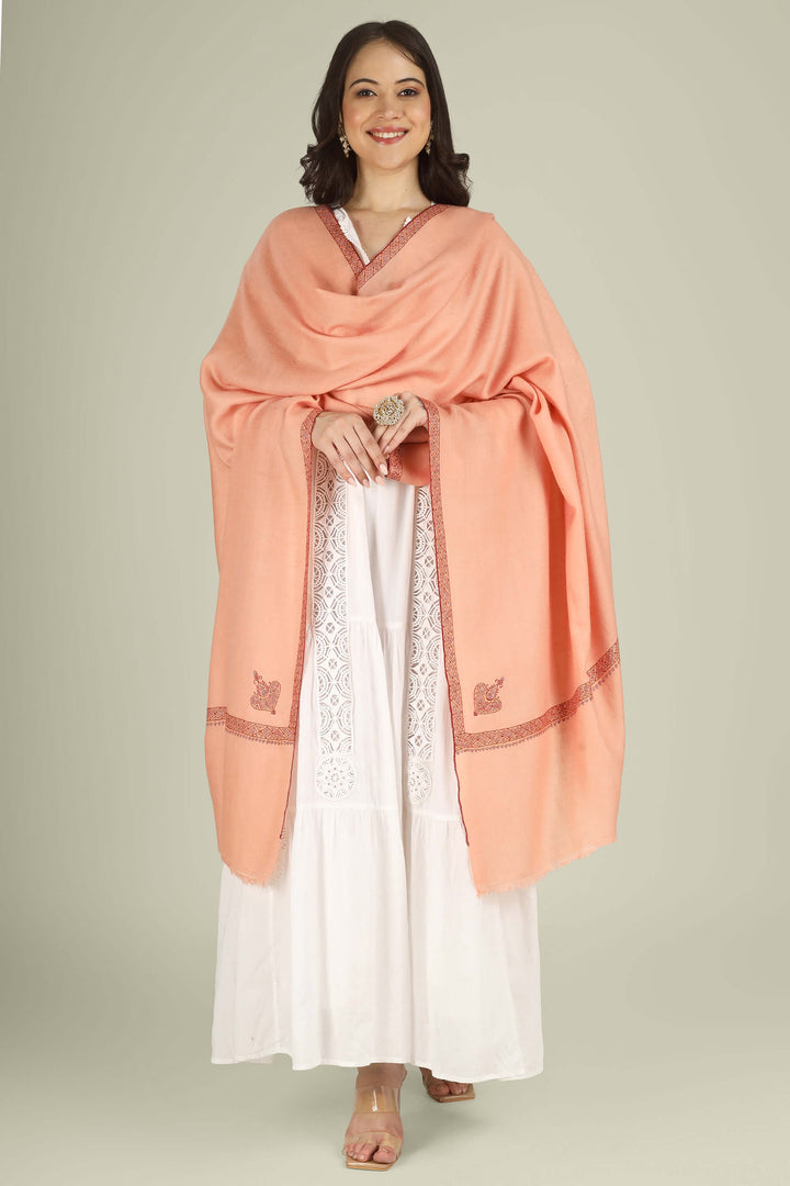 Peach GI Kashmiri Pure Pashmina Raiha Hashidaar Shawl
    
      | pashmina shawls online | authentic Kashmiri pashmina shawl online | pure pashmina shawl online | original GI certified pashmina shawl online | luxury men's pashmina shawl online from Kashmir | where to buy online pure pashmina in India
    
    | GI Tag Certified - Government-verified authentic Kashmiri Pashmina
    | G20 Official Partner - Selected by India for G20 Summit gifting
    | Handicraft Registered - Official recognition of traditional craftsmanship
    | Certificate of Authenticity - Every purchase includes GI certification