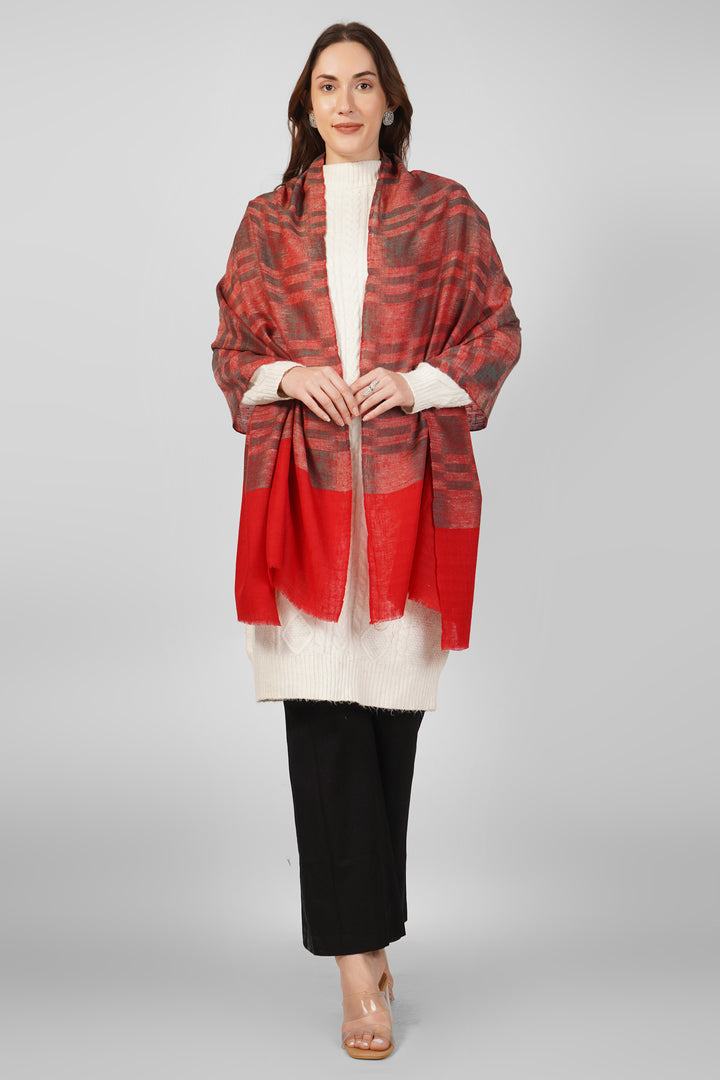 Pashmina Stoles Online – Red Panel & Grey Patterned Kashmiri Craftsmanship
    Elevate your ensemble with this Red and Grey Heritage Pashmina Stole, handwoven in Kashmir using pure, ultra-soft pashmina wool.
    
      | pashmina shawls online | authentic Kashmiri pashmina shawl online | pure pashmina shawl online | original GI certified pashmina shawl online | luxury men's pashmina shawl online from Kashmir | where to buy online pure pashmina in India
    
    | GI Tag Certified - Government-verified authentic Kashmiri Pashmina
    | G20 Official Partner - Selected by India for G20 Summit gifting
    | Handicraft Registered - Official recognition of traditional craftsmanship
    | Certificate of Authenticity - Every purchase includes GI certification