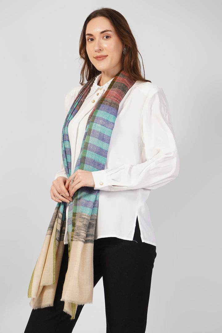 Handmade Multicolor Pashmina Stoles Online – Blue, Green, Red & Taupe Checks
  Add a burst of color and sophistication to your ensemble with this Multicolor Checkered Pashmina Stole, handwoven in Kashmir from pure, fine pashmina wool
    
      | pashmina shawls online | authentic Kashmiri pashmina shawl online | pure pashmina shawl online | original GI certified pashmina shawl online | luxury men's pashmina shawl online from Kashmir | where to buy online pure pashmina in India
    
    | GI Tag Certified - Government-verified authentic Kashmiri Pashmina
    | G20 Official Partner - Selected by India for G20 Summit gifting
    | Handicraft Registered - Official recognition of traditional craftsmanship
    | Certificate of Authenticity - Every purchase includes GI certification