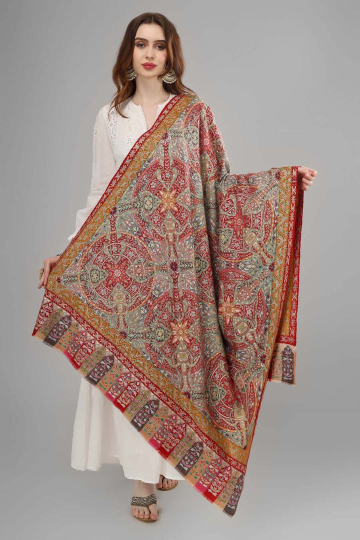 Pashmina Nazima Kalamkari shawl