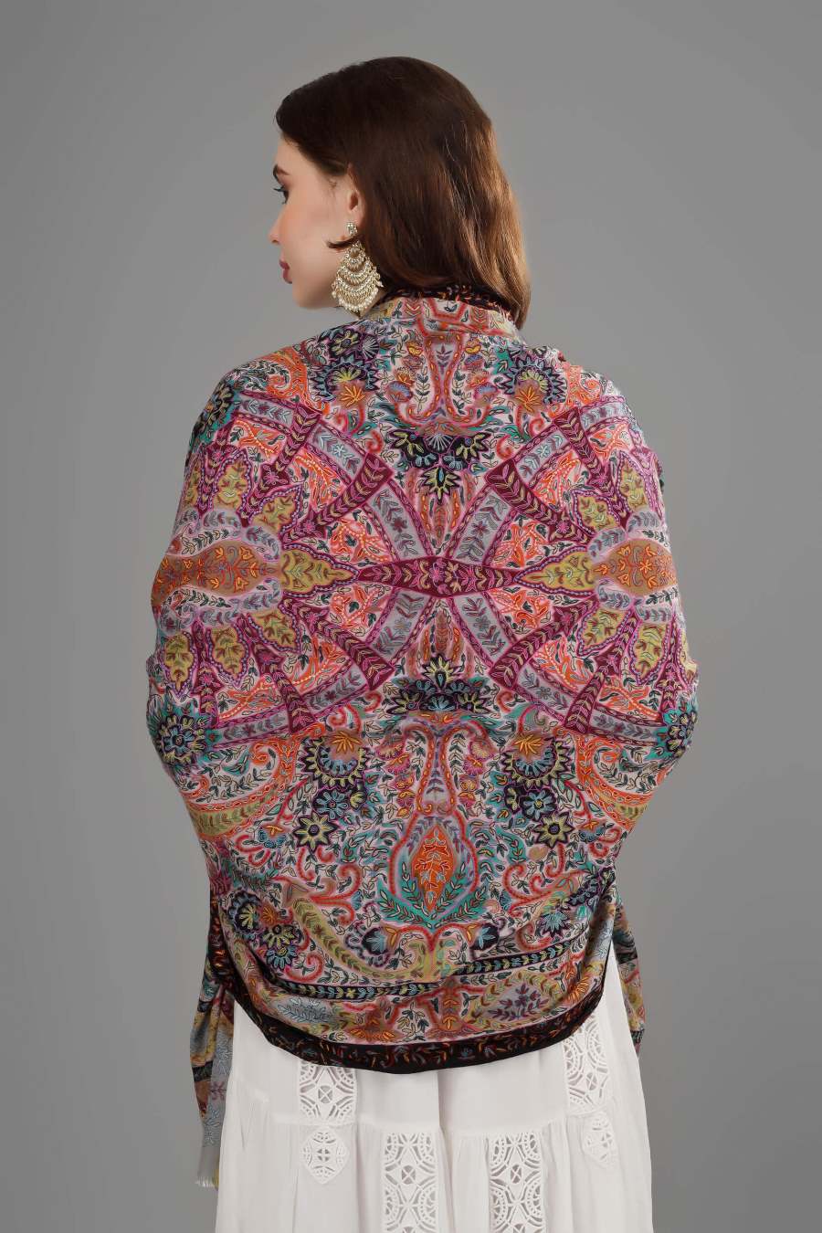 "Kalamkari  |Pashmina Shawls | Buy GI Certified Authentic Kashmiri Pashmina Online | Handmade Kani Shawls and Luxury Cashmere Wraps from Kashmir, India"