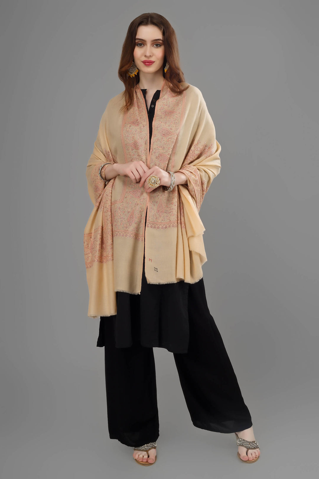 "Pashmina | Shop Authentic GI Certified Kashmiri Pashmina Shawls | Handmade Kani Shawls and Pure Cashmere Wraps Online from India"