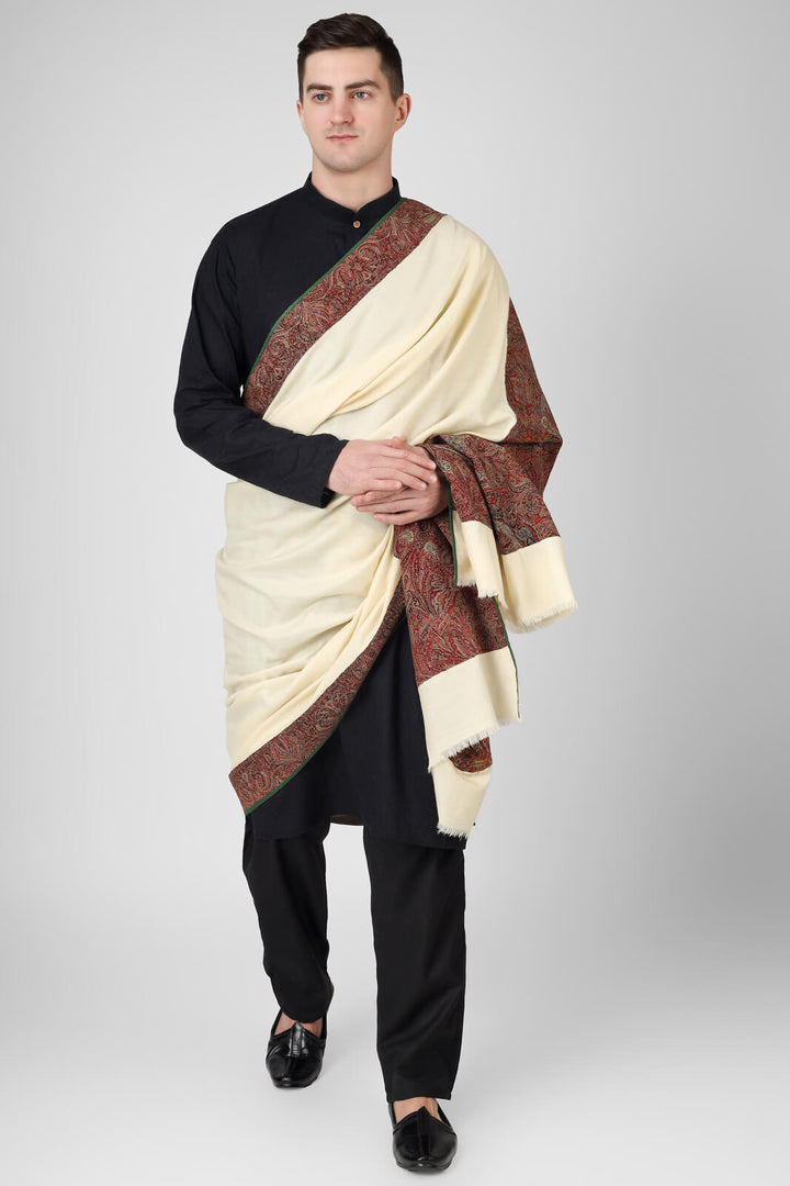 CELEBRITY SHAWL - DELHI-Antique paladaar Jamawar Mens Shawls