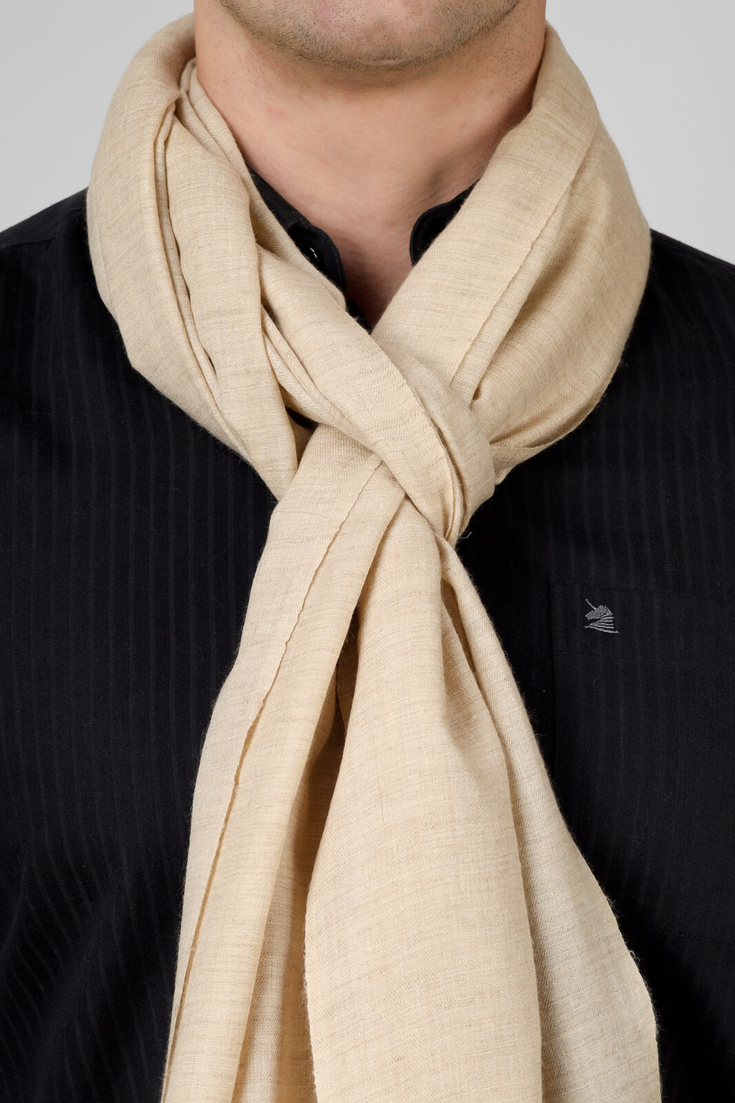 Natural Mens pashmina stole